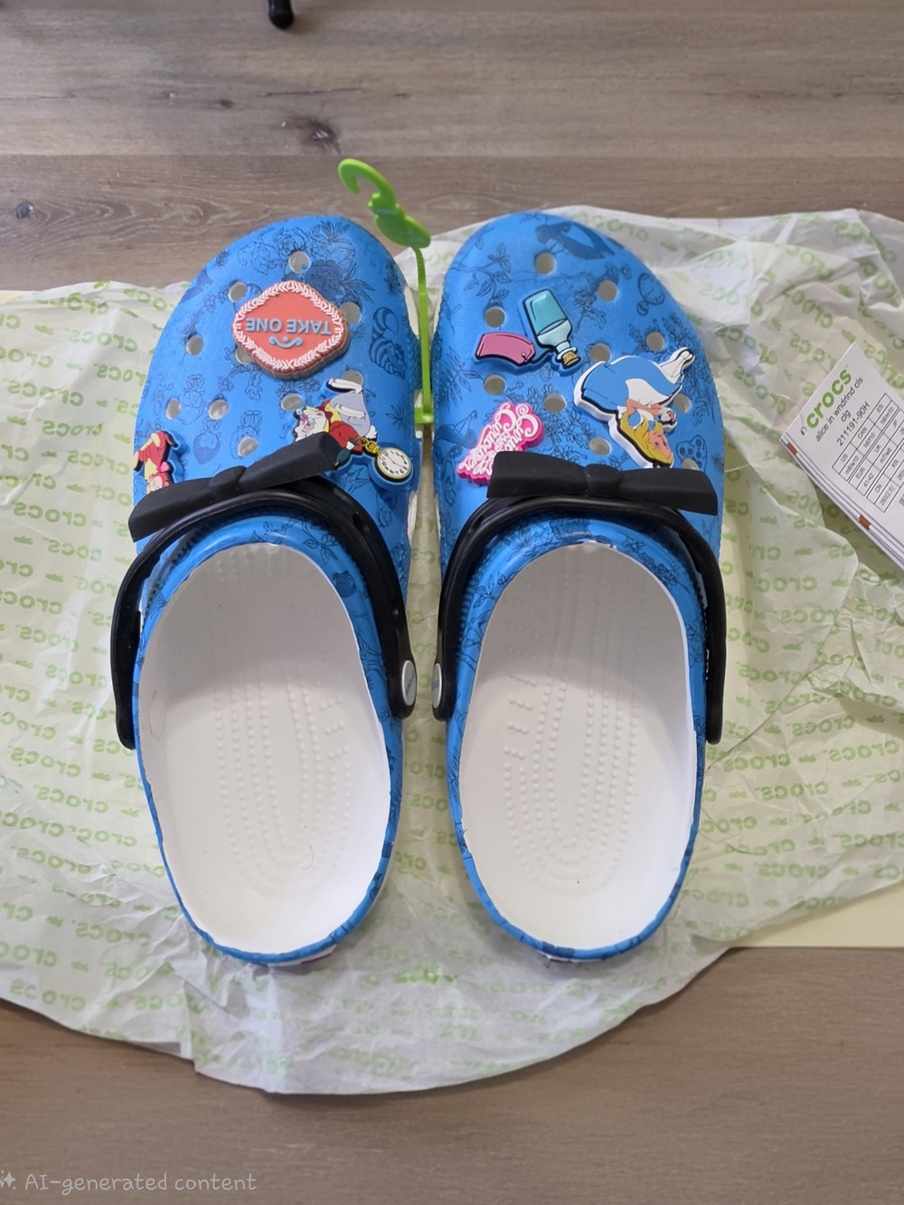 New with Tags (NWT) – Disney x Crocs Classic Clogs "Alice in Wonderland" W10/M8